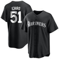 Odoa S.Mariners #51 Ichiro Suzuki Player Black Home Limited Stitched Jerseys