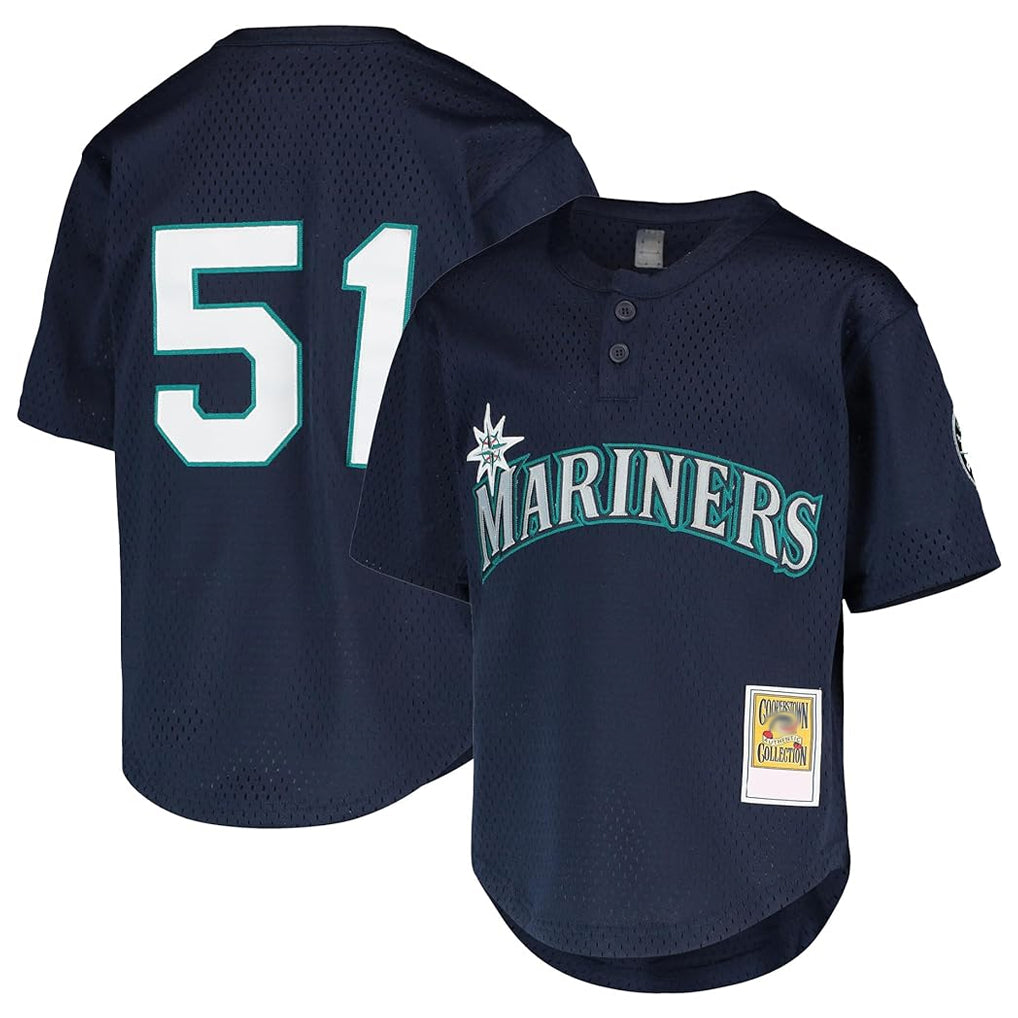 Odoa S.Mariners #51 Ichiro Suzuki Player Navy Majestic Cool Base Game Stitched Jerseys