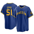 Odoa S.Mariners #51 Ichiro Suzuki Player Royal City Connect Home Game Stitched Jerseys