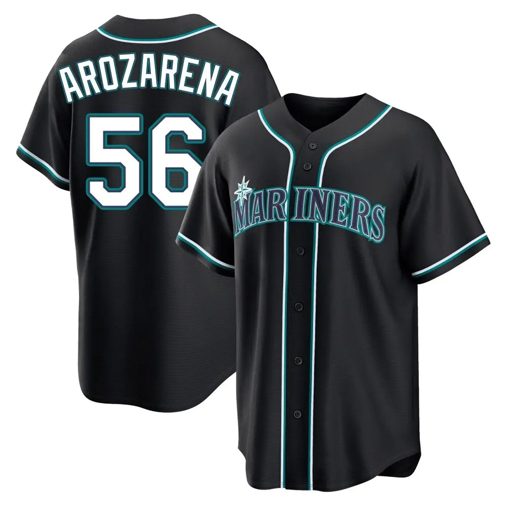 Odoa S.Mariners #56 Randy Arozarena Player Black Fashion Home Limited Stitched Jerseys
