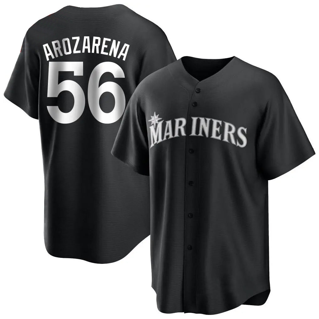 Odoa S.Mariners #56 Randy Arozarena Player Black Home Limited Stitched Jerseys