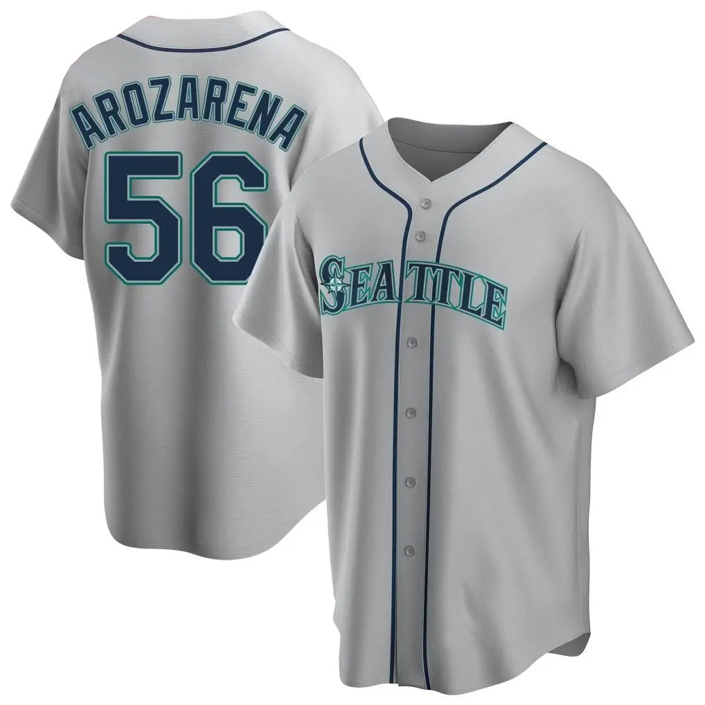 Odoa S.Mariners #56 Randy Arozarena Player Gray Home Game Stitched Jerseys