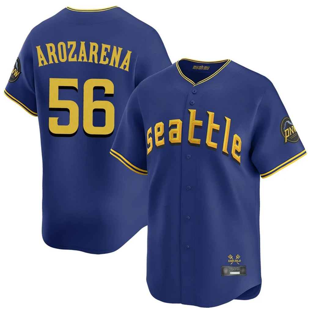 Odoa S.Mariners #56 Randy Arozarena Player Royal City Connect Home Limited Stitched Jerseys