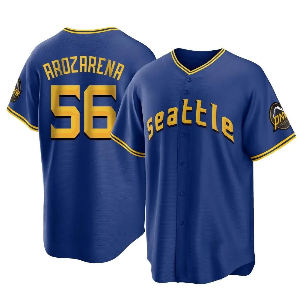 Odoa S.Mariners #56 Randy Arozarena Player Royal Home Game Stitched Jerseys