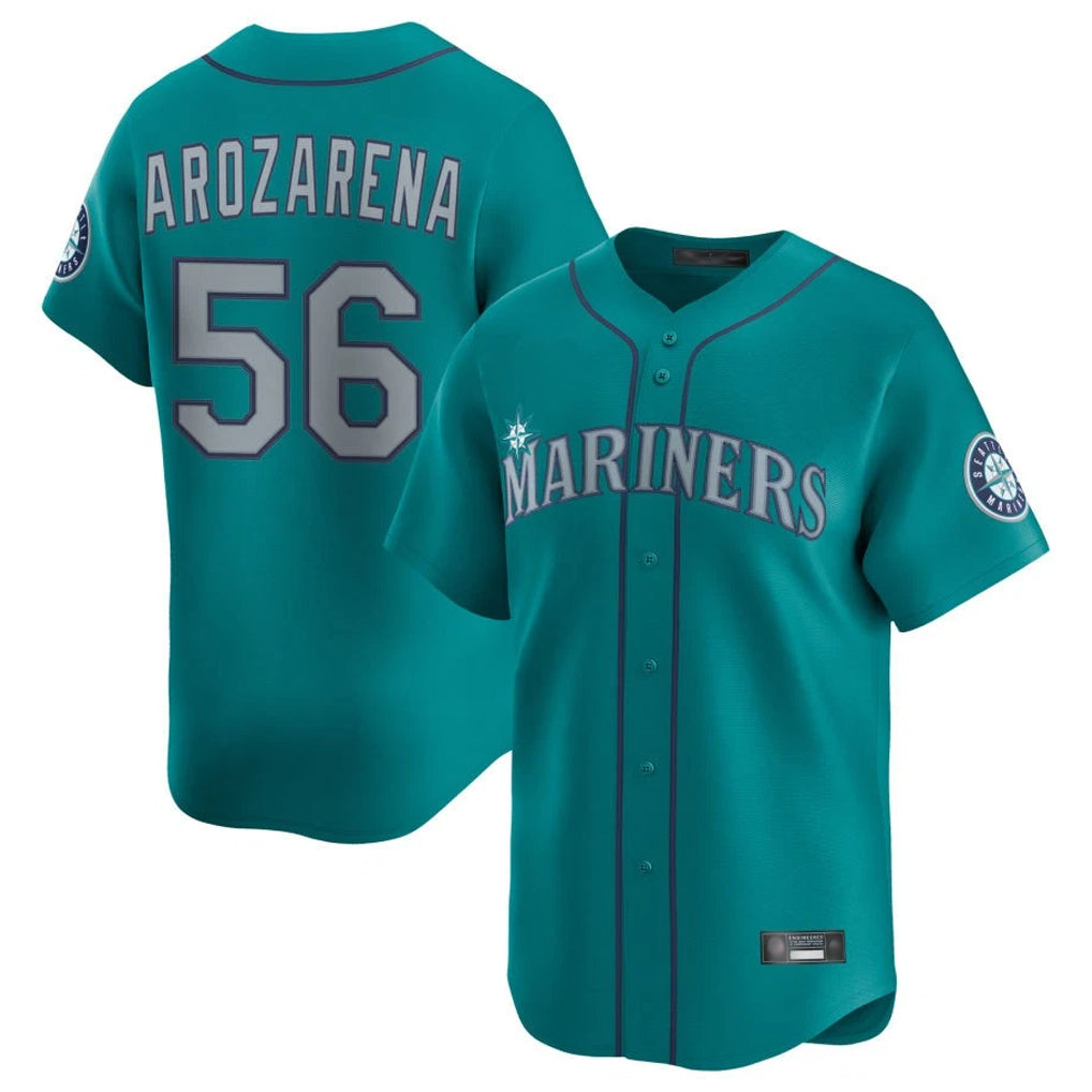 Odoa S.Mariners #56 Randy Arozarena Player Teal Home Limited Stitched Jerseys