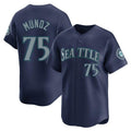 Odoa S.Mariners #75 Andres Munoz Player Navy Home Limited Stitched Jerseys