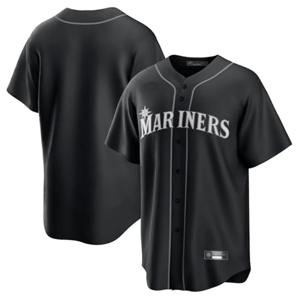 Odoa S.Mariners Blank Player Black Home Limited Stitched Jerseys