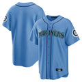 Odoa S.Mariners Blank Player Light Blue Home Limited Stitched Jerseys