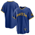 Odoa S.Mariners Blank Player Royal City Connect Home Game Stitched Jerseys