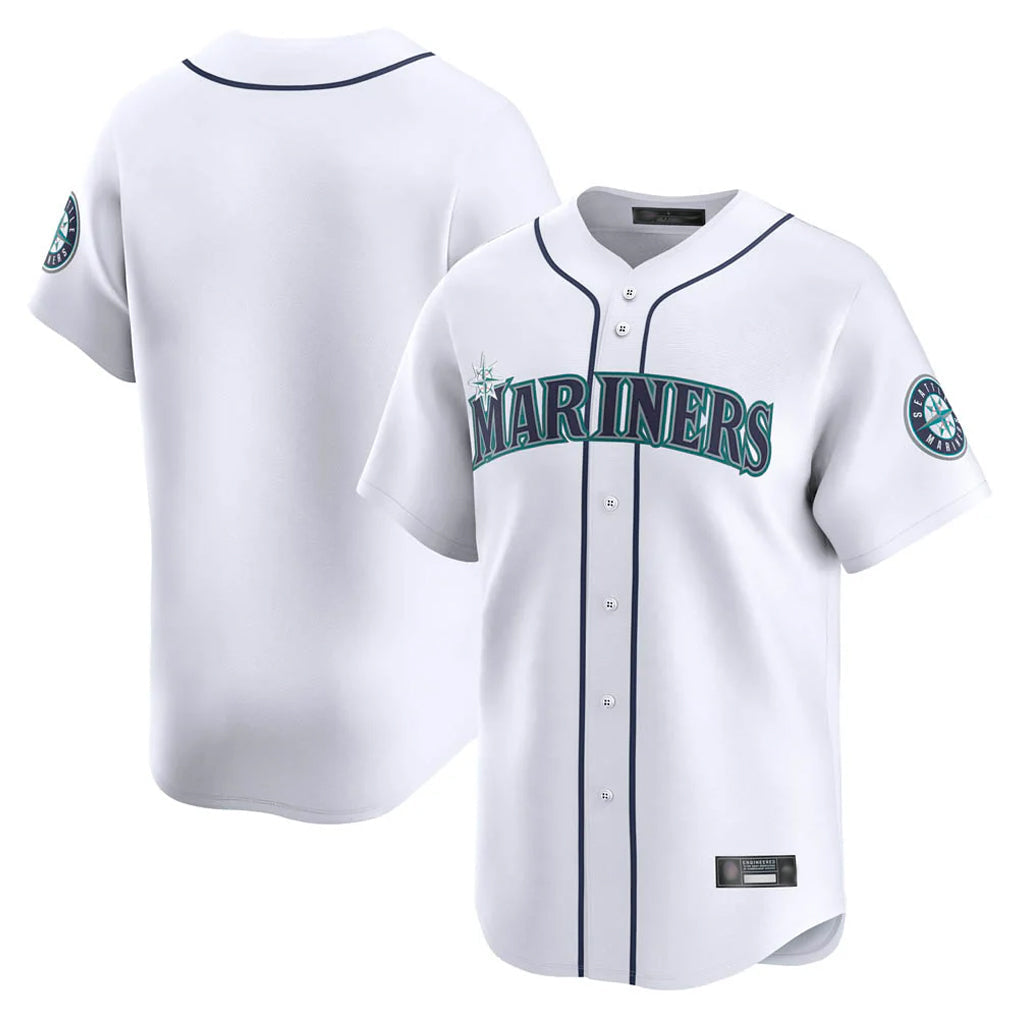 Odoa S.Mariners Blank Player White Home Limited Stitched Jerseys