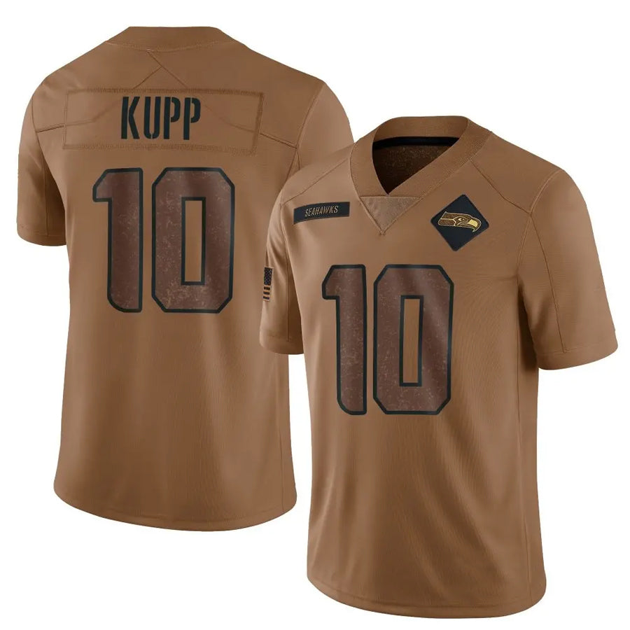 Odoa S.Seahawks #10 Cooper Kupp Player Brown Salute To Service Limited Stitched Jerseys