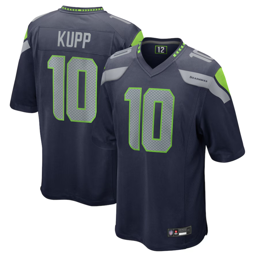 Odoa S.Seahawks #10 Cooper Kupp Player College Navy Game Stitched Jerseys
