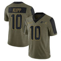 Odoa S.Seahawks #10 Cooper Kupp Player Olive Salute To Service Limited Game Stitched Jerseys