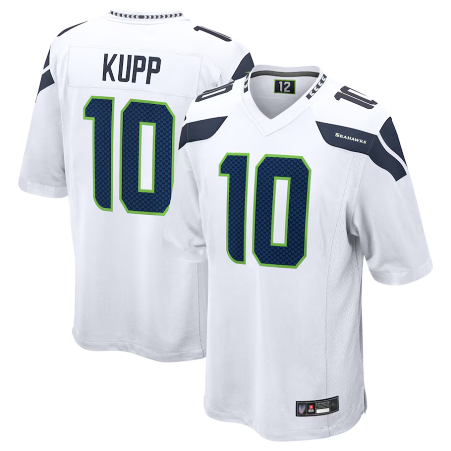 Odoa S.Seahawks #10 Cooper Kupp Player White Replica Game Stitched Jerseys