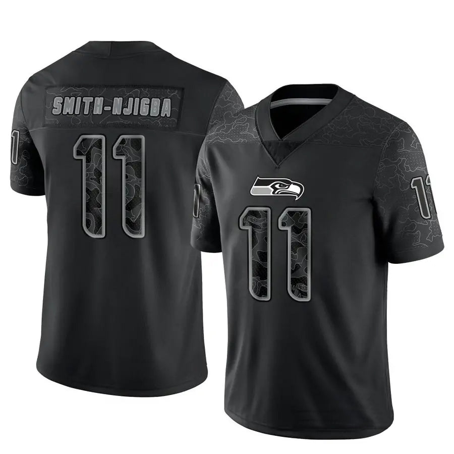 Odoa S.Seahawks #11 Jaxon Smith-Njigba Player Black Limited Reflective Stitched Jerseys
