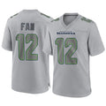 Odoa S.Seahawks #12 12th Fan Player Gray Atmosphere Fashion Home Game Stitched Jerseys