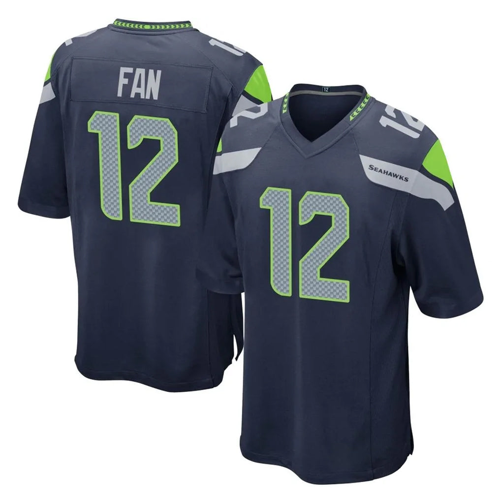 Odoa S.Seahawks #12 12th Fan Player Navy Home Game Stitched Jerseys
