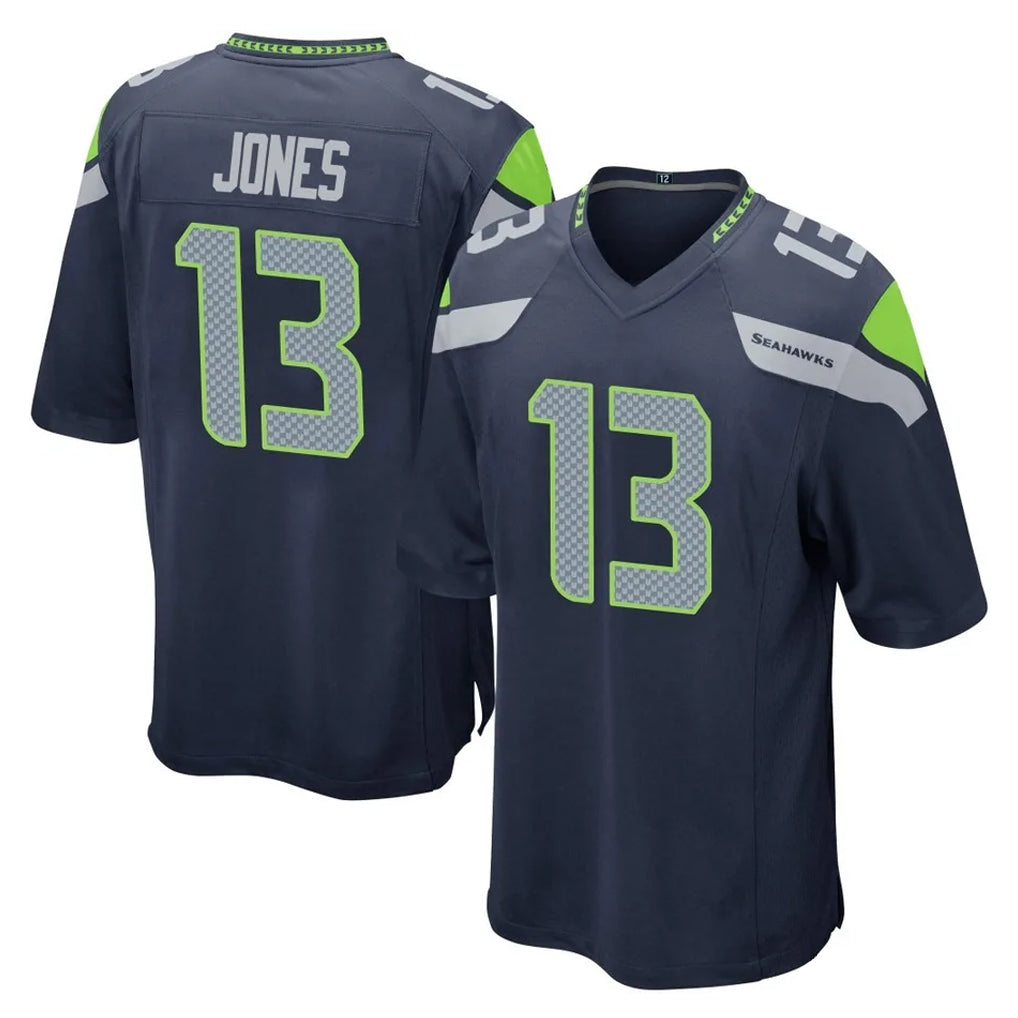 Odoa S.Seahawks #13 Ernest Jones IV Player Navy Home Game Stitched Jerseys
