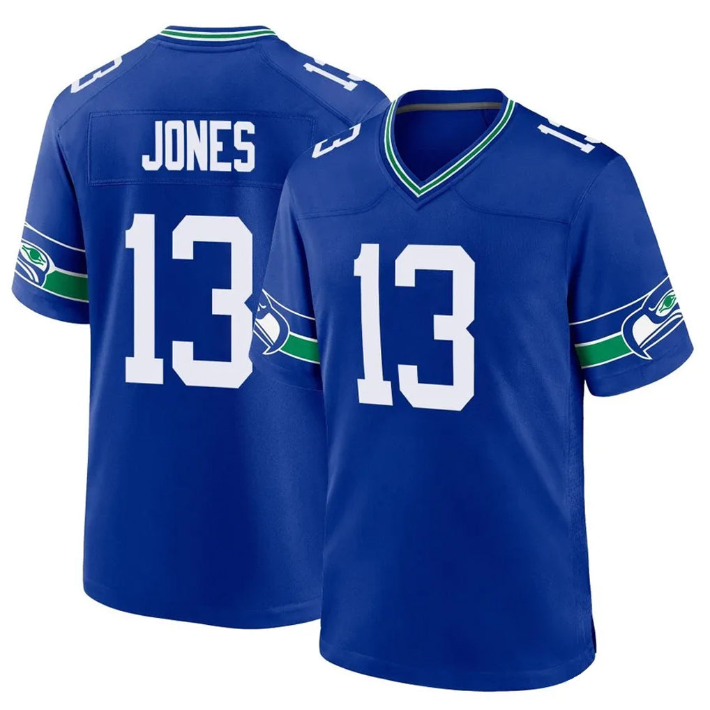 Odoa S.Seahawks #13 Ernest Jones IV Player Royal Throwback Home Game Stitched Jerseys