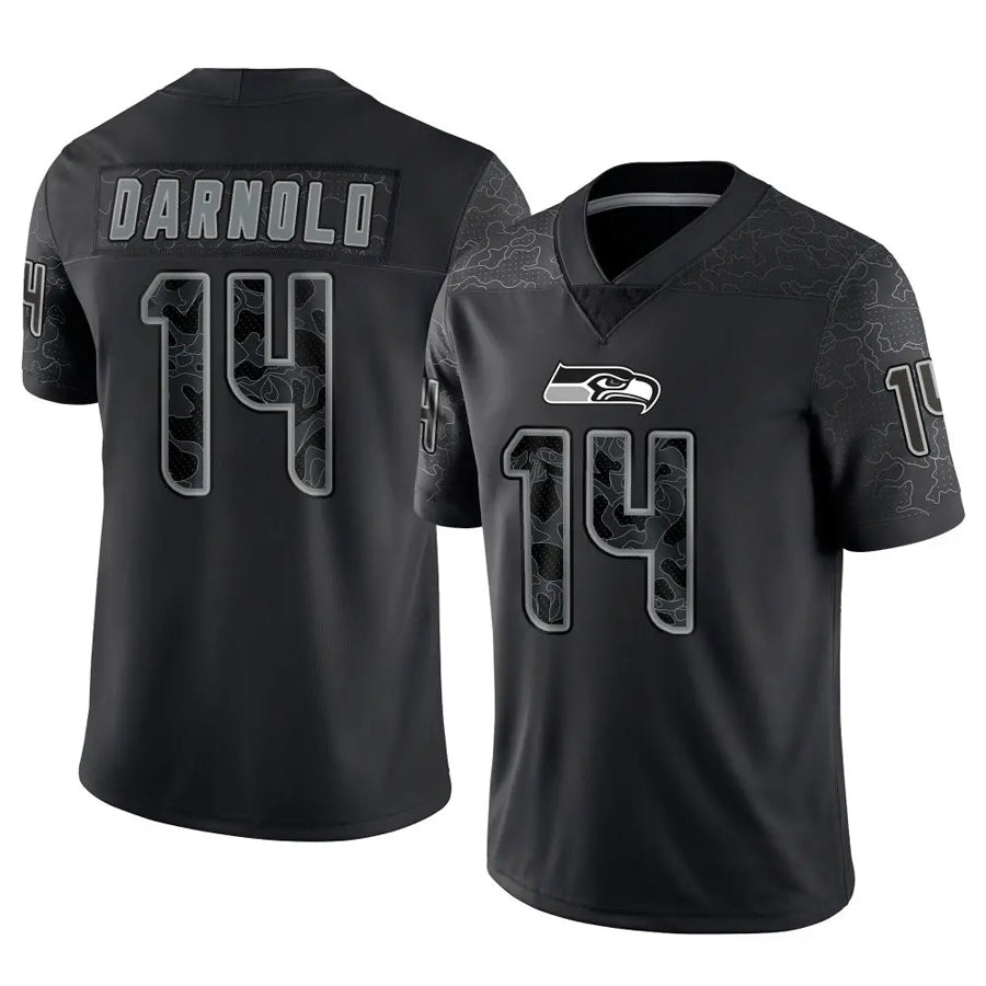 Odoa S.Seahawks #14 Sam Darnold Player Black RFLCTV Limited Football Jerseys