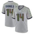 Odoa S.Seahawks #14 Sam Darnold Player Grey 2025 Rivalries Collection Home Game Stitched Jerseys