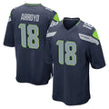 Odoa S.Seahawks #18 Elijah Arroyo Player Navy Home Game Stitched Jerseys