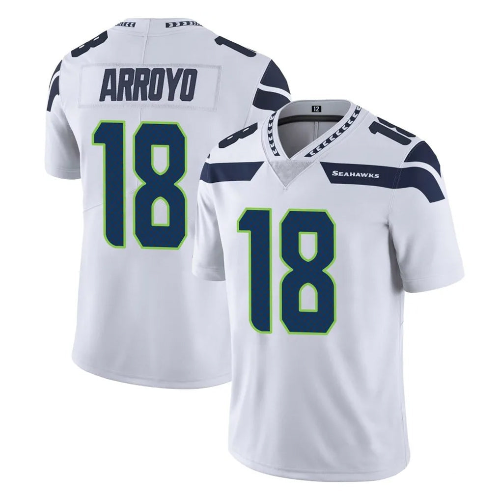 Odoa S.Seahawks #18 Elijah Arroyo Player White Limited Vapor Untouchable Home Game Stitched Jerseys