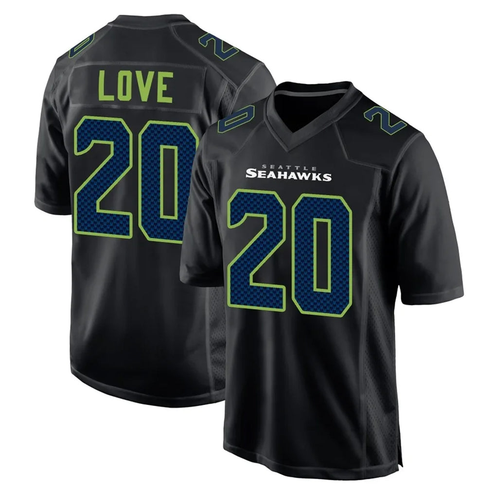 Odoa S.Seahawks #20 Julian Love Player Black Limited Fashion Home Game Stitched Jerseys