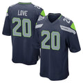 Odoa S.Seahawks #20 Julian Love Player Navy Home Game Stitched Jerseys