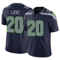 Odoa S.Seahawks #20 Julian Love Player Navy Limited Vapor F.U.S.E. Home Game Stitched Jerseys