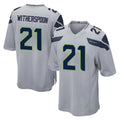 Odoa S.Seahawks #21 Devon Witherspoon Player Gray Home Game Stitched Jerseys