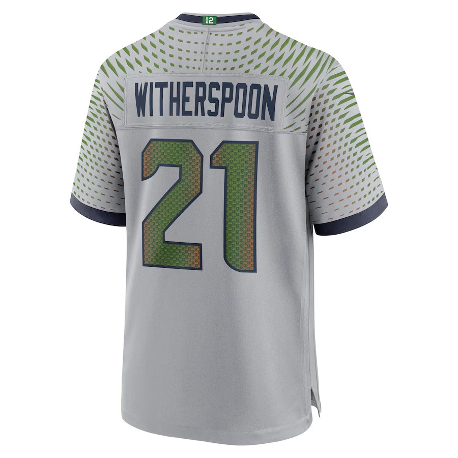 Odoa S.Seahawks #21 Devon Witherspoon Player Gray Rivalries Collection Game Stitched Jerseys