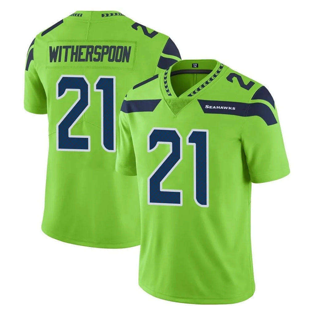 Odoa S.Seahawks #21 Devon Witherspoon Player Green Limited Color Rush Home Game Stitched Jerseys