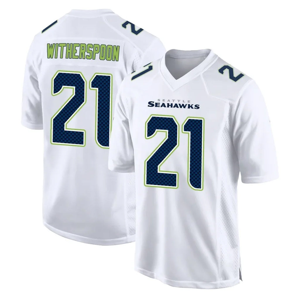 Odoa S.Seahawks #21 Devon Witherspoon Player White Tundra Fashion Home Game Stitched Jerseys