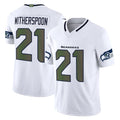 Odoa S.Seahawks #21 Devon Witherspoon Whitel Rivalries Vapor Limited Home Game Stitched Jerseys