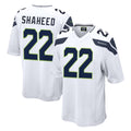 Odoa S.Seahawks #22 Rashid Shaheed Player White Home Game Stitched Jerseys