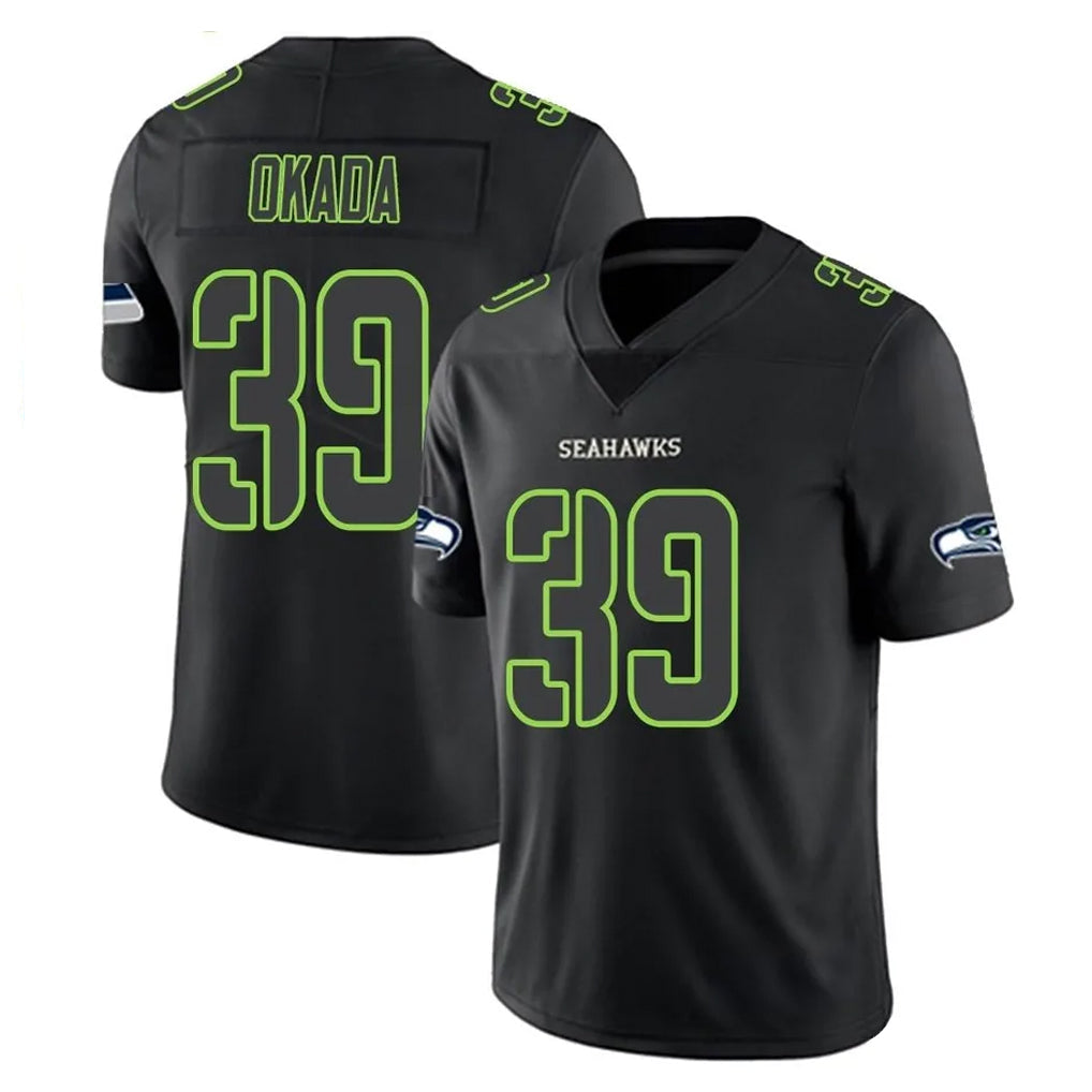 Odoa S.Seahawks #39 Ty Okada Player Black Impact Limited Home Game Stitched Jerseys
