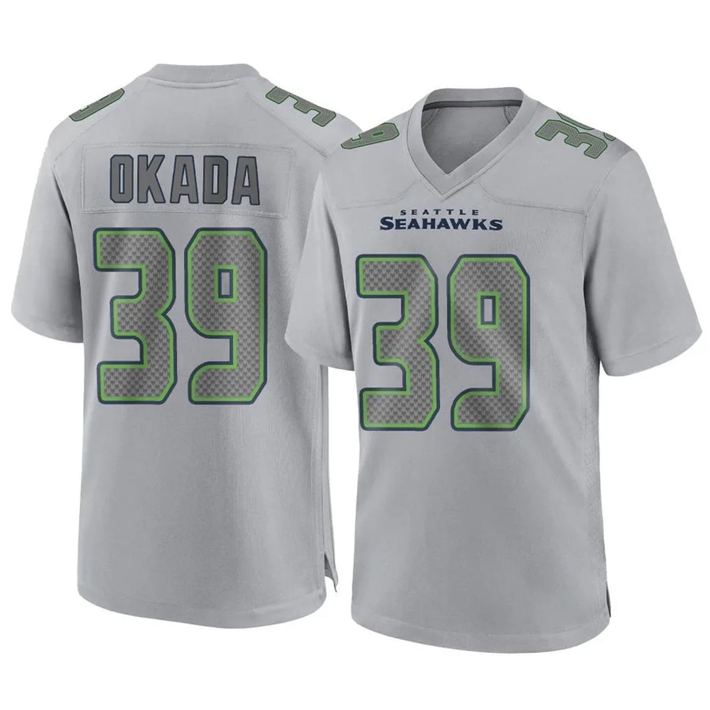 Odoa S.Seahawks #39 Ty Okada Player Gray Atmosphere Fashion Home Game Stitched Jerseys