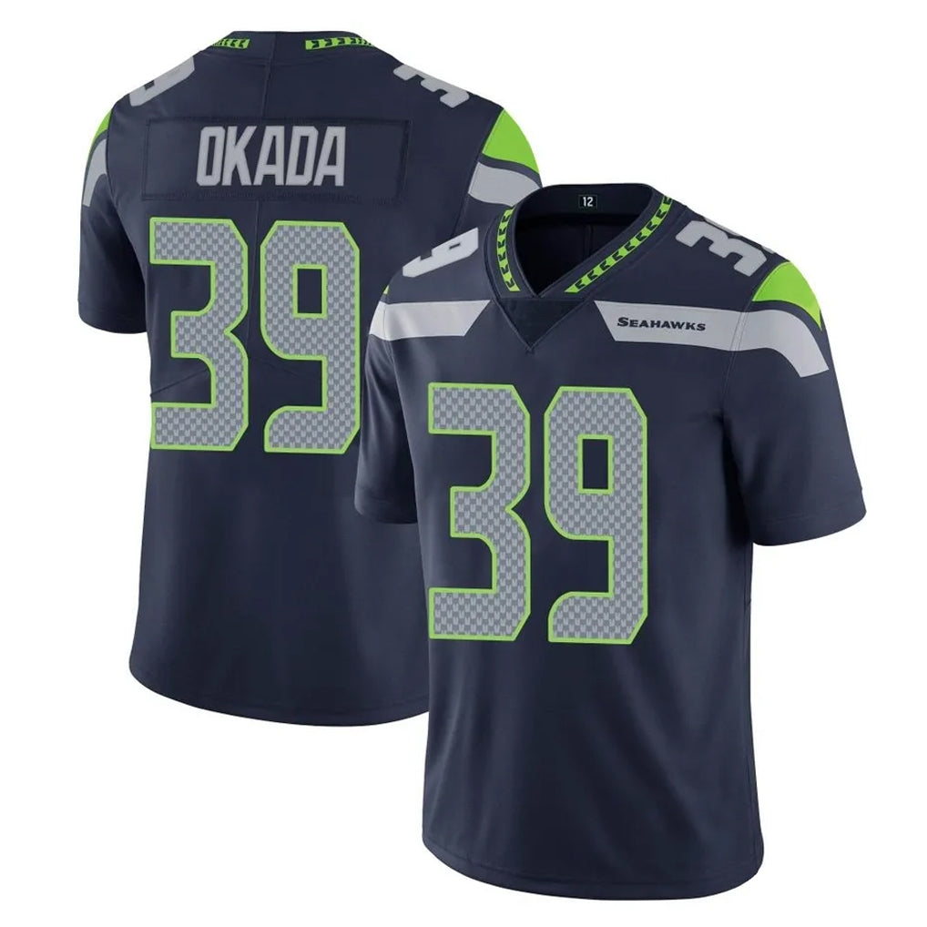 Odoa S.Seahawks #39 Ty Okada Player Navy Limited Vapor Untouchable Home Game Stitched Jerseys