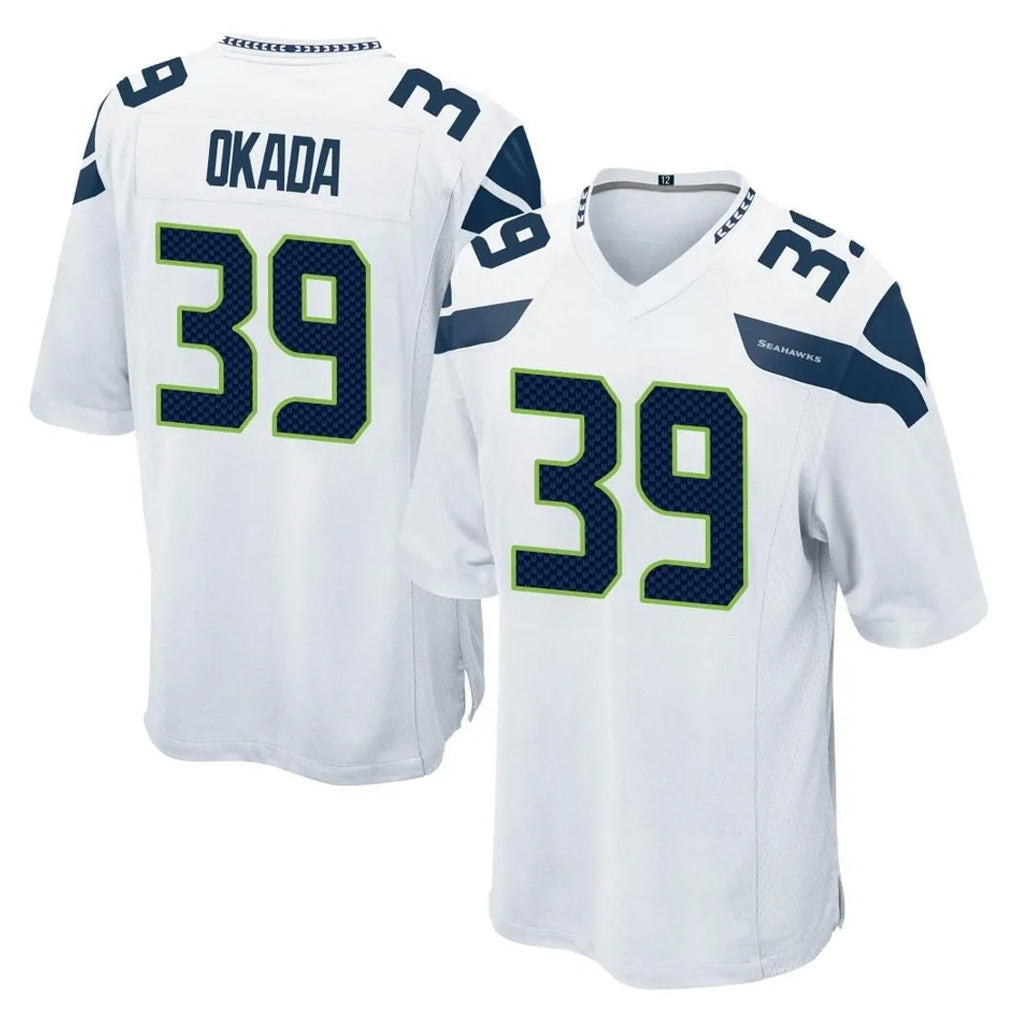 Odoa S.Seahawks #39 Ty Okada Player White Home Game Stitched Jerseys
