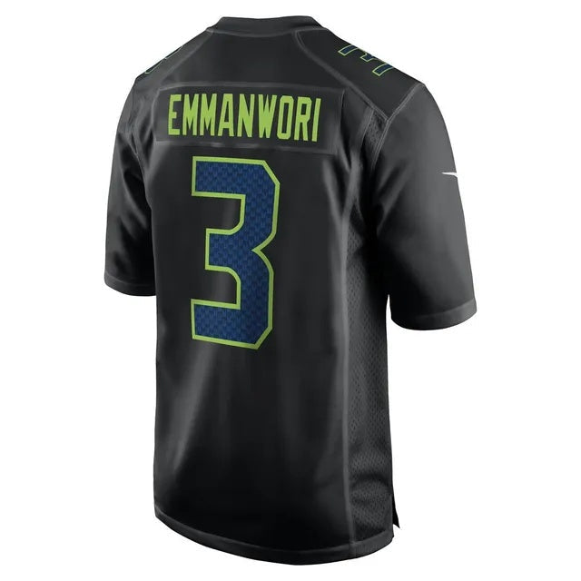 Odoa S.Seahawks #3 Nick Emmanwori Black Fashion Game Stitched Jersey