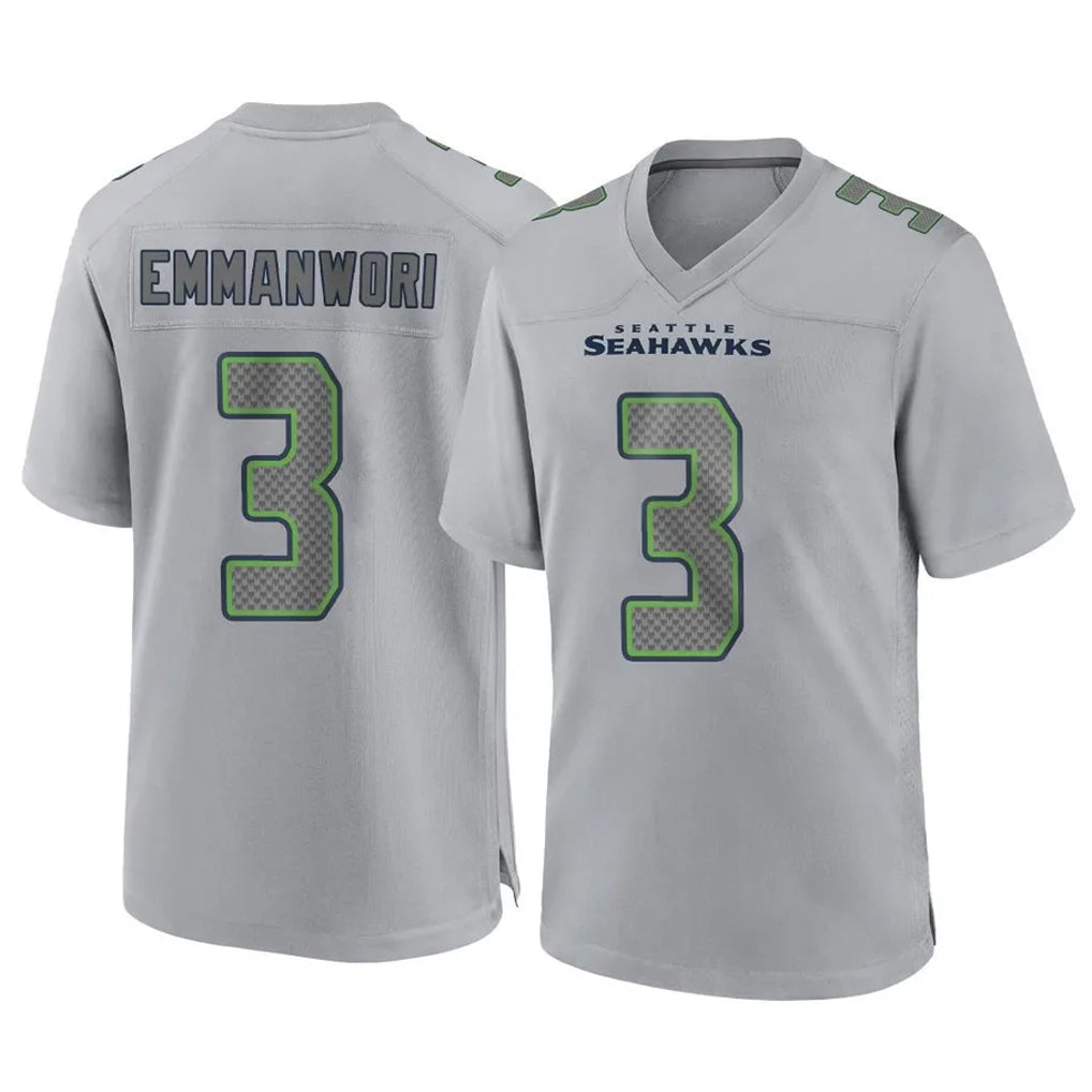 Odoa S.Seahawks #3 Nick Emmanwori Player Gray Atmosphere Fashion Home Game Stitched Jerseys