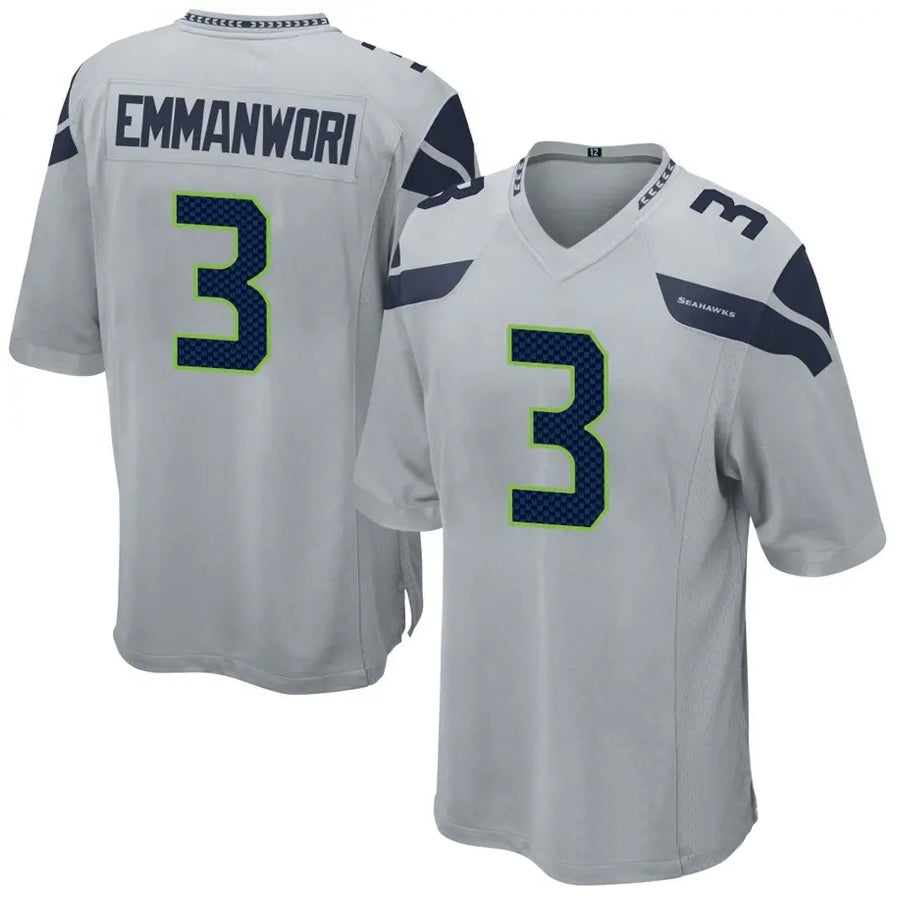 Odoa S.Seahawks #3 Nick Emmanwori Player Grey Game Football Jerseys