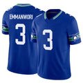 Odoa S.Seahawks #3 Nick Emmanwori Player Royal Limited Throwback Vapor F.U.S.E. Home Game Stitched Jerseys