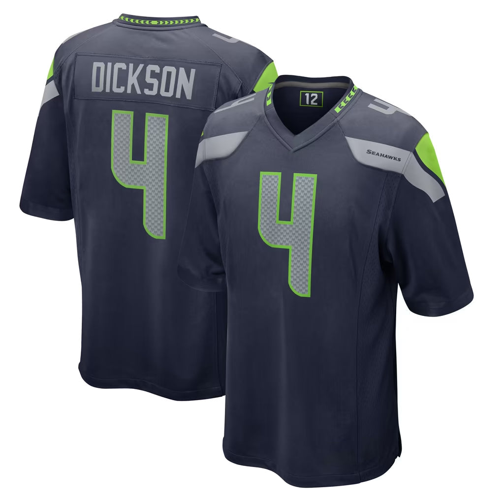Odoa S.Seahawks #4 Michael Dickson Player Navy Home Game Stitched Jerseys