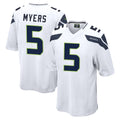 Odoa S.Seahawks #5 Jason Myers Player White Home Game Stitched Jerseys