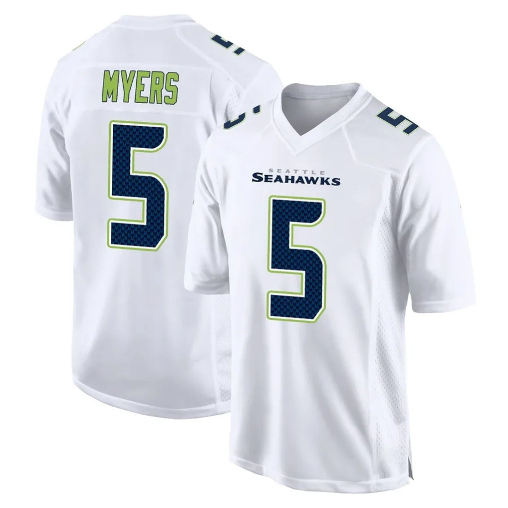 Odoa S.Seahawks #5 Jason Myers Player White Tundra Fashion Home Game Stitched Jerseys