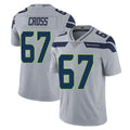 Odoa S.Seahawks #67 Charles Cross Player Gray Limited Vapor Untouchable Home Game Stitched Jerseys