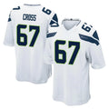 Odoa S.Seahawks #67 Charles Cross Player White Home Game Stitched Jerseys