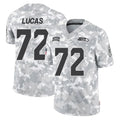Odoa S.Seahawks #72 Abraham Lucas Player Arctic Camo Limited Salute To Service Home Game Stitched Jerseys